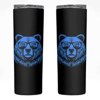 Vintage Cub Skinny Tumbler With Sunglasses Retro Baseball Fans