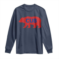 Vintage Cub Long Sleeve Shirt Retro Sports Bear Baseball Fans