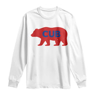 Vintage Cub Long Sleeve Shirt Retro Sports Bear Baseball Fans