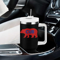 Vintage Cub Tumbler With Handle Retro Sports Bear Baseball Fans