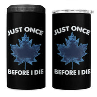 Canada Hockey 4 in 1 Can Cooler Tumbler Toronto Just Once Before I Die Vintage Canadian Maple Leafs
