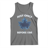 Canada Hockey Tank Top Toronto Just Once Before I Die Vintage Canadian Maple Leafs
