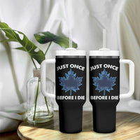 Canada Hockey Tumbler With Handle Toronto Just Once Before I Die Vintage Canadian Maple Leafs