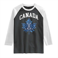 Vintage Canada Hockey Raglan Shirt Maple Leafs