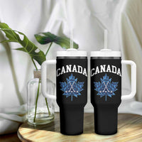 Vintage Canada Hockey Tumbler With Handle Maple Leafs