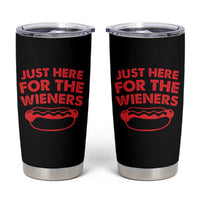 4th of July Just Here For The Wieners Tumbler Cup Funny Hot Dog Independence Day Patriotic Weenies - Wonder Print Shop