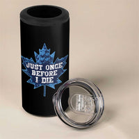 Vintage Canada Hockey 4 in 1 Can Cooler Tumbler Toronto Just Once Before I Die Maple Leafs