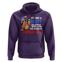 4th of July It's Not A Party Until The Wiener Comes Out Hoodie Funny Hot Dog Independence Day Patriotic Weenies - Wonder Print Shop