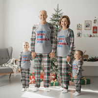 Loves Jesus and America Too Plaid Pajama Set 4th of July Patriotic - Wonder Print Shop