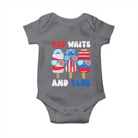 Red White Blue Popsicle 4th of July Baby Onesie Patriotic USA Flag - Wonder Print Shop