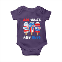 Red White Blue Popsicle 4th of July Baby Onesie Patriotic USA Flag - Wonder Print Shop