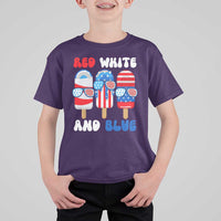 Red White Blue Popsicle 4th of July T Shirt For Kid Patriotic USA Flag - Wonder Print Shop