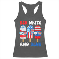 Red White Blue Popsicle 4th of July Racerback Tank Top Patriotic USA Flag - Wonder Print Shop