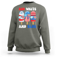 Red White Blue Popsicle 4th of July Sweatshirt Patriotic USA Flag - Wonder Print Shop