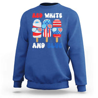 Red White Blue Popsicle 4th of July Sweatshirt Patriotic USA Flag - Wonder Print Shop