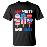 Red White Blue Popsicle 4th of July T Shirt Patriotic USA Flag - Wonder Print Shop