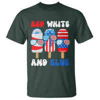 Red White Blue Popsicle 4th of July T Shirt Patriotic USA Flag - Wonder Print Shop