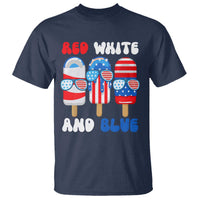 Red White Blue Popsicle 4th of July T Shirt Patriotic USA Flag - Wonder Print Shop