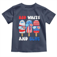 Red White Blue Popsicle 4th of July Toddler T Shirt Patriotic USA Flag - Wonder Print Shop