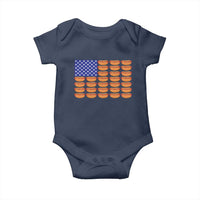 Hot Dog American Flag Baby Onesie Funny 4th Of July Patriotic Summer BBQ - Wonder Print Shop