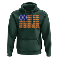 Hot Dog American Flag Hoodie Funny 4th Of July Patriotic Summer BBQ - Wonder Print Shop