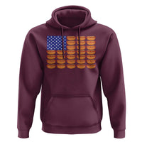 Hot Dog American Flag Hoodie Funny 4th Of July Patriotic Summer BBQ - Wonder Print Shop