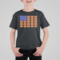 Hot Dog American Flag T Shirt For Kid Funny 4th Of July Patriotic Summer BBQ - Wonder Print Shop