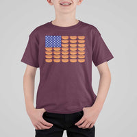 Hot Dog American Flag T Shirt For Kid Funny 4th Of July Patriotic Summer BBQ - Wonder Print Shop
