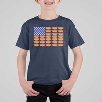 Hot Dog American Flag T Shirt For Kid Funny 4th Of July Patriotic Summer BBQ - Wonder Print Shop