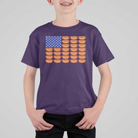 Hot Dog American Flag T Shirt For Kid Funny 4th Of July Patriotic Summer BBQ - Wonder Print Shop