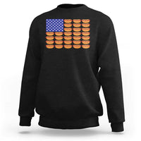 Hot Dog American Flag Sweatshirt Funny 4th Of July Patriotic Summer BBQ - Wonder Print Shop
