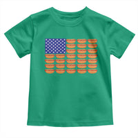 Hot Dog American Flag Toddler T Shirt Funny 4th Of July Patriotic Summer BBQ - Wonder Print Shop
