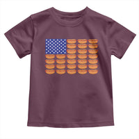 Hot Dog American Flag Toddler T Shirt Funny 4th Of July Patriotic Summer BBQ - Wonder Print Shop