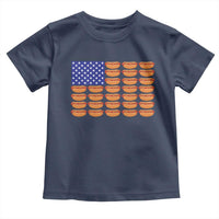 Hot Dog American Flag Toddler T Shirt Funny 4th Of July Patriotic Summer BBQ - Wonder Print Shop