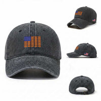 Hot Dog American Flag Washed Cotton Baseball Cap Funny 4th Of July Patriotic Summer BBQ