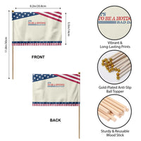It's A Bad Day To Be A HotDog Patriotic Handheld Flag Funny 4th Of July Summer BBQ