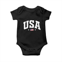 USA Baby Onesie American Flag Patriotic 4th of July - Wonder Print Shop