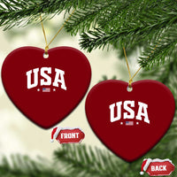 USA Ceramic Ornament American Flag Patriotic 4th of July - Wonder Print Shop