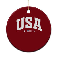 USA Ceramic Ornament American Flag Patriotic 4th of July - Wonder Print Shop