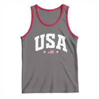 USA Tank Top American Flag Patriotic 4th of July - Wonder Print Shop