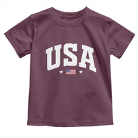USA Toddler T Shirt American Flag Patriotic 4th of July - Wonder Print Shop