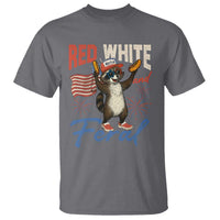 Funny Raccoon July 4th T Shirt Red White and Feral Patriotic Trash Panda - Wonder Print Shop