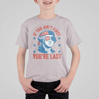 Funny 4th Of July T Shirt For Kid George Washington Stay Strapped Or Get Clapped - Wonder Print Shop