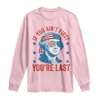 Funny 4th Of July Long Sleeve Shirt George Washington Stay Strapped Or Get Clapped - Wonder Print Shop