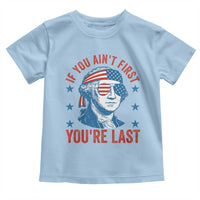 Funny 4th Of July Toddler T Shirt George Washington Stay Strapped Or Get Clapped - Wonder Print Shop