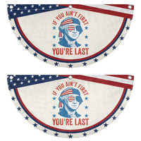 Funny 4th Of July Patriotic Fan Flag George Washington Stay Strapped Or Get Clapped
