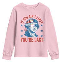 Funny 4th Of July Youth Sweatshirt George Washington Stay Strapped Or Get Clapped - Wonder Print Shop