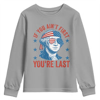 Funny 4th Of July Youth Sweatshirt George Washington Stay Strapped Or Get Clapped - Wonder Print Shop