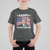 Joe Biden Happy Easter For Funny 4th Of July T Shirt For Kid USA American Flag - Wonder Print Shop