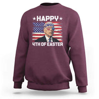 Joe Biden Happy Easter For Funny 4th Of July Sweatshirt USA American Flag - Wonder Print Shop